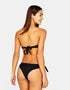 Plain-coloured bandeau bikini top